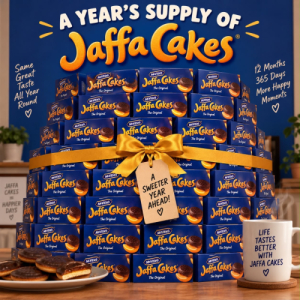 A YEAR’S SUPPLY OF JAFFA CAKES