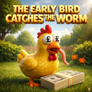THE EARLY BIRD CATCHES THE WORM- 2 WINNERS 